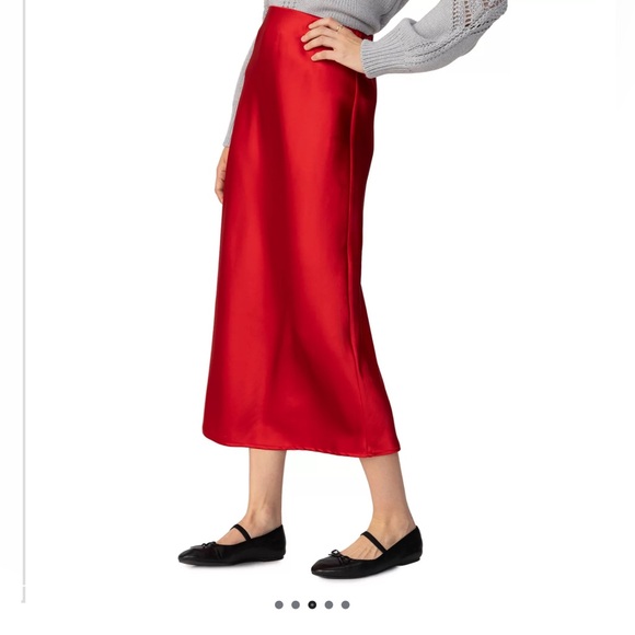 Sanctuary Red Slip Midi Skirt. Size S. - Picture 2 of 6